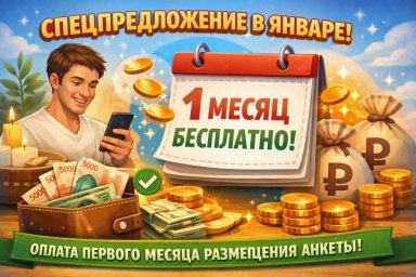 Новые пользователи МАССАЖИСТ.РУ могут бесплатно рекламировать свои услуги в первый месяц Новые пользователи МАССАЖИСТ.РУ могут бесплатно рекламировать свои услуги в первый месяц